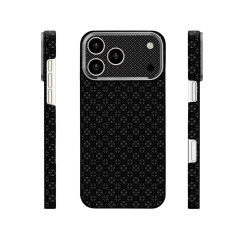 iPhone 17 Pro Max Kılıf MagSafe Şarj Özellikli Premium Retro Çiçek Desenli Kamera Ve Lens Korumali Velix Sert PC Kapak