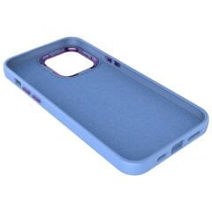 iPhone 14 Kılıf Metal Çerçeve ve Buton Tasarımlı Silikon Luna Kapak