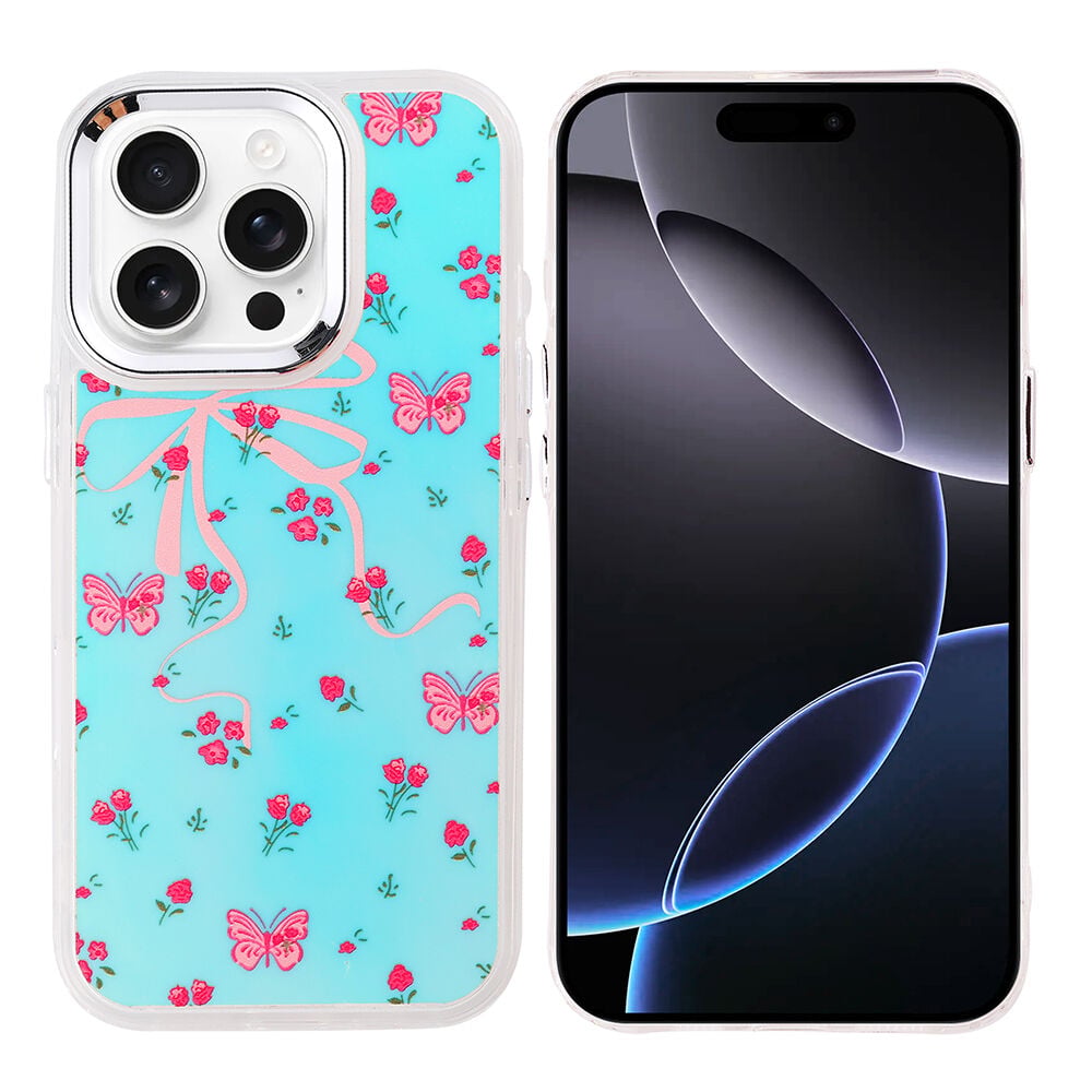 iPhone 16 Pro Max Kılıf Airbag Tasarımlı Hadra Kapak Kelebek