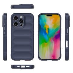 iPhone 16 Pro Kılıf Esnek TPU Oyuklu Arka Yüzey Tasarımlı Etnik Silikon Kapak