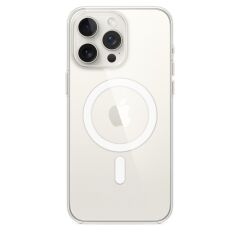 İphone 15 Pro Max Kablosuz Şarj Özellikli Şeffaf Silikon Kılıf