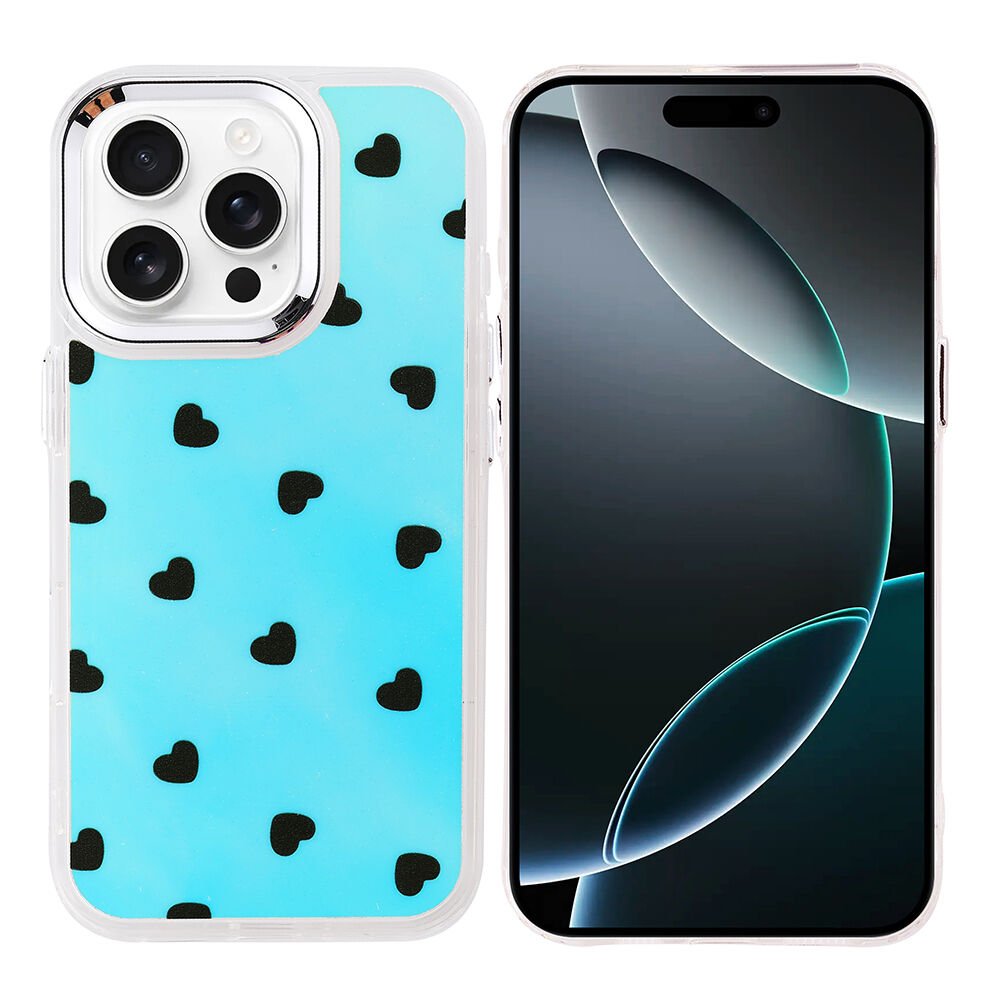 iPhone 16 Pro Kılıf Airbag Tasarımlı Hadra Kapak Kalp