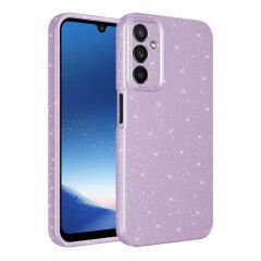 Samsung Galaxy A15 Kılıf Kamera Korumalı Simli Lüks Koton Kapak