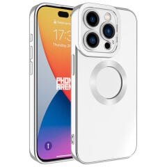 iPhone 15 Pro Max Kılıf Kamera Korumalı Logo Gösteren Omega Kapak
