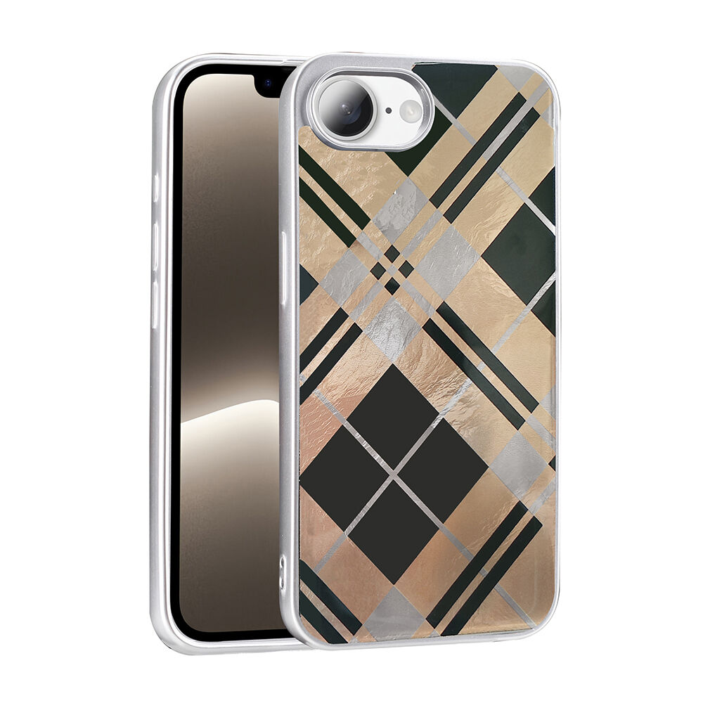 iPhone 16E Kılıf Desenli Mep Kapak Geometrik