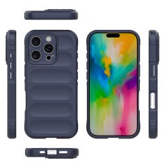 iPhone 16 Pro Max Kılıf Esnek TPU Oyuklu Arka Yüzey Tasarımlı Etnik Silikon Kapak
