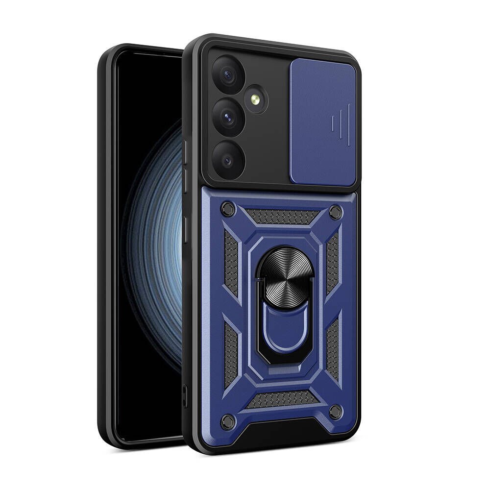 Samsung Galaxy A55 Tank Kılıf Magnetik Standlı Kamera Korumalı Sürgülü Vega Kapak