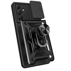 Samsung Galaxy A55 Tank Kılıf Magnetik Standlı Kamera Korumalı Sürgülü Vega Kapak
