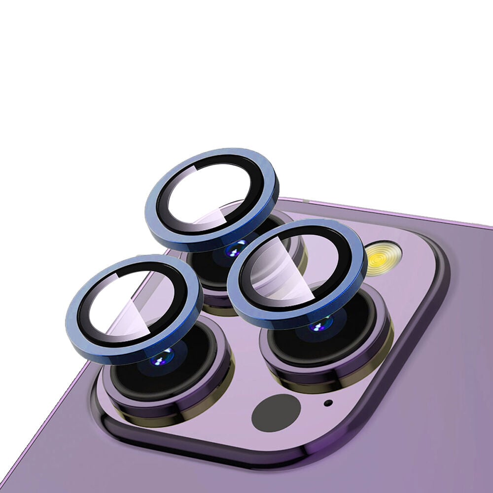iPhone 13 Pro CL-12 Premium Safir Kamera Lens Koruyucu Mavi