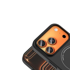iPhone 17 Pro Max Kılıf M-Safe Şarj Özellikli Kamera Korumalı Premium Elio Sert PC Kapak