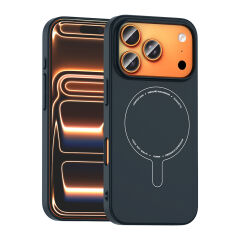 iPhone 17 Pro Max Kılıf M-Safe Şarj Özellikli Kamera Korumalı Premium Elio Sert PC Kapak
