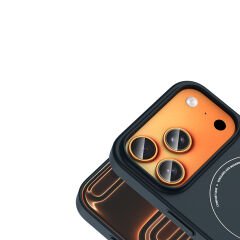 iPhone 17 Pro Max Kılıf M-Safe Şarj Özellikli Kamera Korumalı Premium Elio Sert PC Kapak