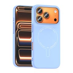 iPhone 17 Pro Max Kılıf M-Safe Şarj Özellikli Kamera Korumalı Premium Elio Sert PC Kapak