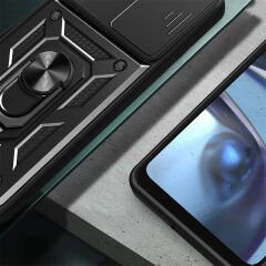 Samsung Galaxy A35 Tank Kılıf Magnetik Standlı Kamera Korumalı Sürgülü Vega Kapak