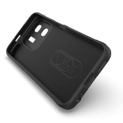 İnfinix Hot 50i 4G Kılıf Esnek TPU Oyuklu Arka Yüzey Tasarımlı Etnik Silikon Kapak Koyu Yeşil