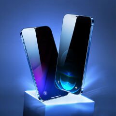 iPhone 16 Kolay Uygulama Aparatlı 5D Magic Privacy Glass Hayalet Cam Ekran