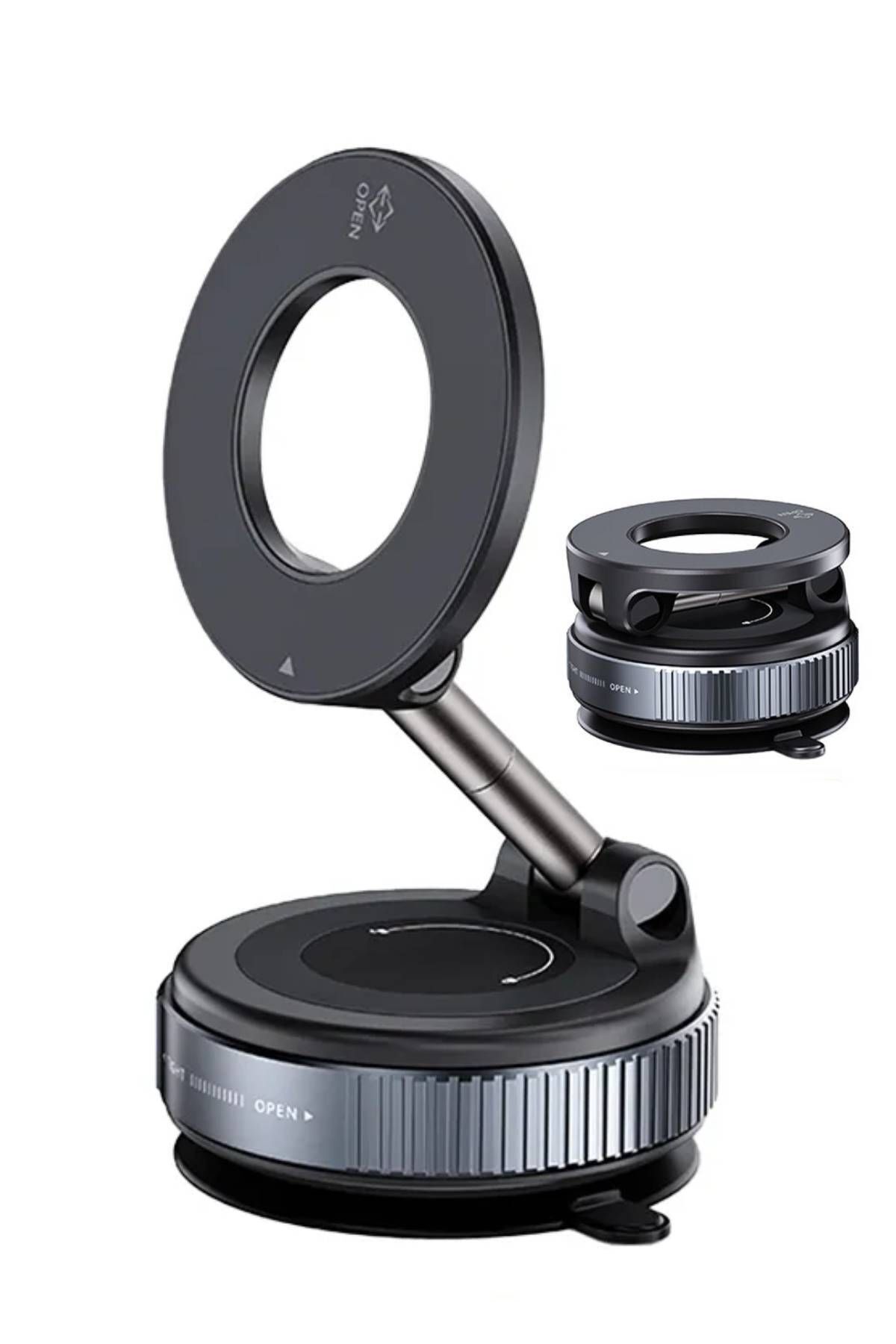 Manyetik Vakumlu Katlanır Araç Telefon Tutucu Ayna-cam-araba Magsafe Araç Tutucu X68