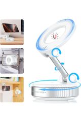 Manyetik Vakumlu Katlanır Araç Telefon Tutucu Ayna-cam-araba Magsafe Araç Tutucu X68