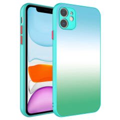 iPhone 11 Kılıf Kamera Korumalı Renkli Temperli X-Cam Kapak
