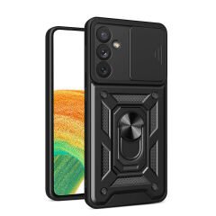 Samsung Galaxy A34 Tank Kılıf Magnetik Standlı Kamera Korumalı Sürgülü Vega Kapak