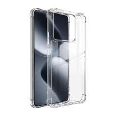 Xiaomi 14T Pro Kılıf Nitro Anti Shock Darbe Emici Köşe Korumalı Şeffaf Silikon Kapak Şeffaf