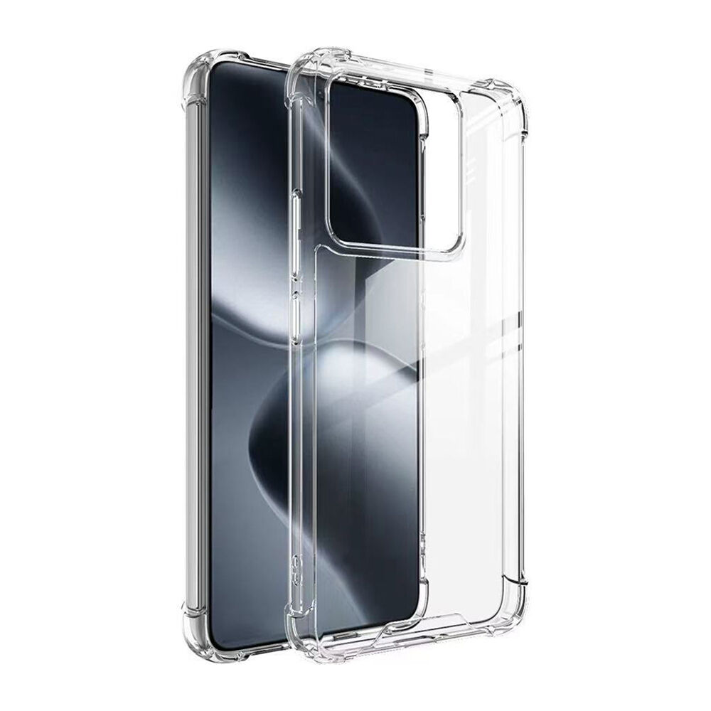 Xiaomi 14T Pro Kılıf Nitro Anti Shock Darbe Emici Köşe Korumalı Şeffaf Silikon Kapak Şeffaf