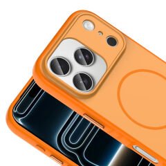 iPhone 17 Pro Max Kılıf Kılıf Kablosuz Şarj Özellikli Kamera Korumali Tea Kapak