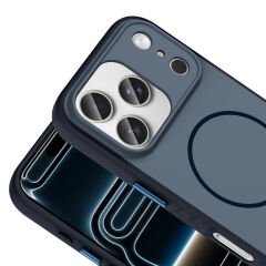 iPhone 17 Pro Max Kılıf Kılıf Kablosuz Şarj Özellikli Kamera Korumali Tea Kapak