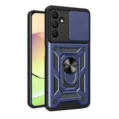 Samsung Galaxy A15 Kılıf Magnetik Standlı Kamera Korumalı Sürgülü Vega Kapak