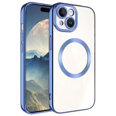 iPhone 15 Plus Kılıf Magsafe Wireless Şarj Özellikli Setro Silikon