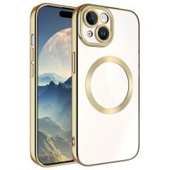 iPhone 15 Plus Kılıf Magsafe Wireless Şarj Özellikli Setro Silikon