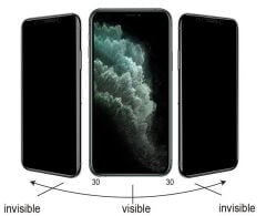iPhone 15 Pro Max Kolay Uygulama Aparatlı 5D Magic Privacy Glass Hayalet Cam Ekran