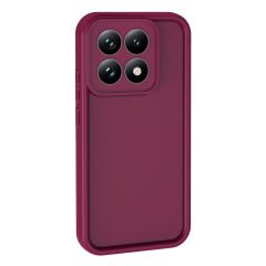 Xiaomi 15T Uyumlu Kılıf Kamera Korumalı Ananas Kapak Mürdüm