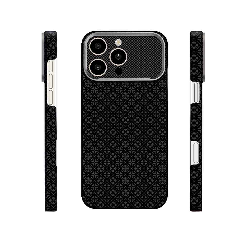 iPhone 16 Pro Kılıf MagSafe Şarj Özellikli Premium Retro Çiçek Desenli Kamera Ve Lens Korumali Velix Sert PC Kapak