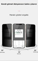 iPhone 13 Pro Max Kor Privacy Cam Ekran Koruyucu
