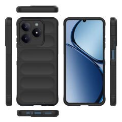 Realme C61 Kılıf Esnek TPU Oyuklu Arka Yüzey Tasarımlı Etnik Silikon Kapak