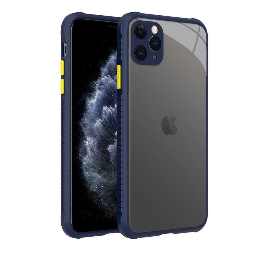iPhone 11 Pro Max Kılıf  Kaff Kapak Lacivert