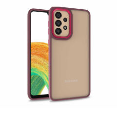 Samsung Galaxy A52 Kılıf Kamera Çıkıntılı Arkası Şeffaf Köşeleri Parlak Renkli Işlemeli Flora Kapak Mavi