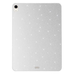 Apple iPad 10.9 2022 (10.Nesil) Simli Parlak Görünümlü Tablet Koton Kılıf Gümüş