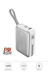 1018 10000 mAh Type-C Lightning 45 W Süper Hızlı Şarj Powerbank