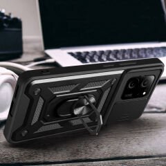 Xiaomi Mi 13T Pro Tank Kılıf Magnetik Standlı Kamera Korumalı Sürgülü Vega Kapak