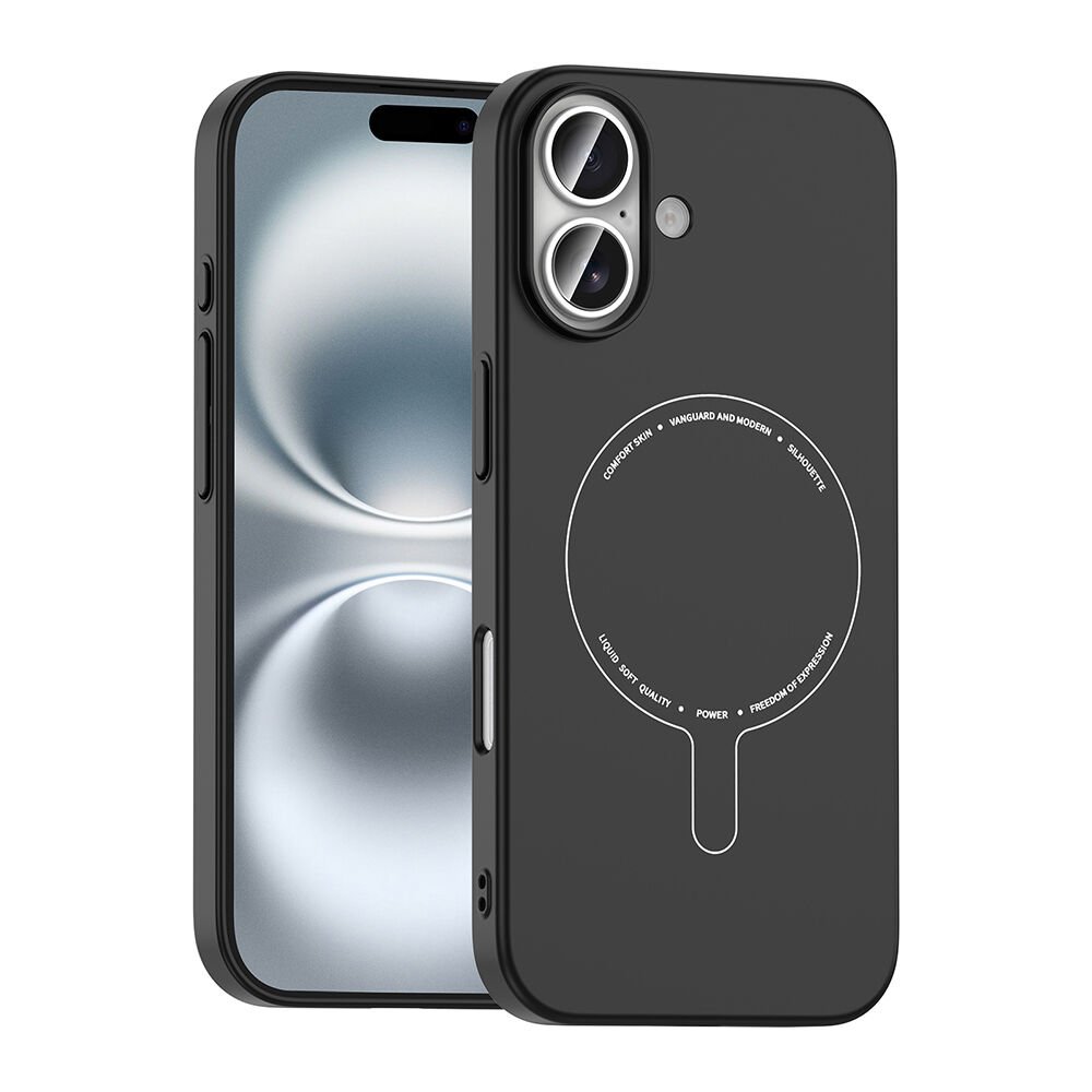 iPhone 17 Kılıf M-Safe Şarj Özellikli Kamera Korumalı Premium Elio Sert PC Kapak