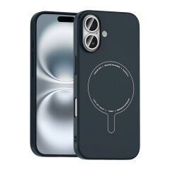 iPhone 17 Kılıf M-Safe Şarj Özellikli Kamera Korumalı Premium Elio Sert PC Kapak