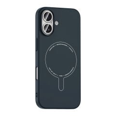 iPhone 17 Kılıf M-Safe Şarj Özellikli Kamera Korumalı Premium Elio Sert PC Kapak