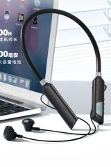 Digital Göstergeli 120 Saat Bekleme Süreli Kablosuz Bluetooth Boyunluk Kulaklık 5.1