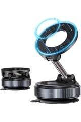 360 Dönebilen Ayarlanabilir Araç Içi Tutucu Kullanılabilen Vakumlu K007 Magsafe Telefon Tutucu