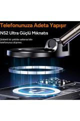 360 Dönebilen Ayarlanabilir Araç Içi Tutucu Kullanılabilen Vakumlu K007 Magsafe Telefon Tutucu