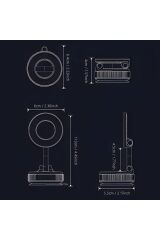 360 Dönebilen Ayarlanabilir Araç Içi Tutucu Kullanılabilen Vakumlu K007 Magsafe Telefon Tutucu