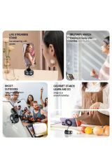 360 Dönebilen Ayarlanabilir Araç Içi Tutucu Kullanılabilen Vakumlu K007 Magsafe Telefon Tutucu