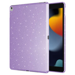 Apple iPad 10.2 (8 Nesil) Simli Parlak Görünümlü Tablet Koton Kılıf